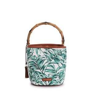 Tropical Tenli Bamboo Bucket Bag ($148)